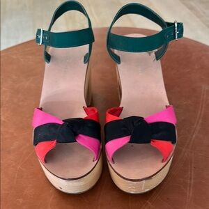 Loeffler Randall Pink Red Platform Shoes